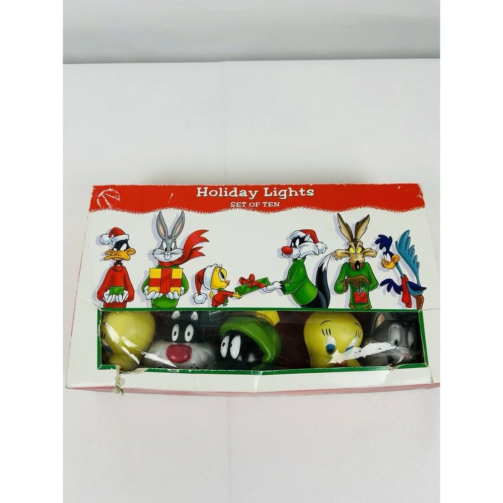 Vintage Looney Tunes String Light Set Bugs Taz Tweety Sylvester Marvin 1994